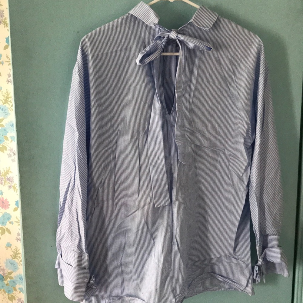 Zara bow tie tops